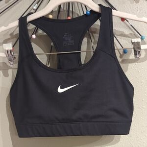 Nike Racerback Women's Black Athletic Sports Bra Size Large Dri Fit